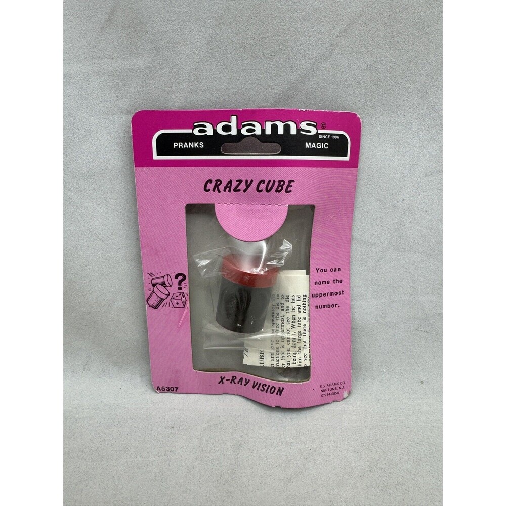 SS Adams Crazy Cube X Ray Vision Magic Trick Stretch Pack Pranks Magic